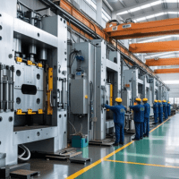 Metal Pressing in Factory