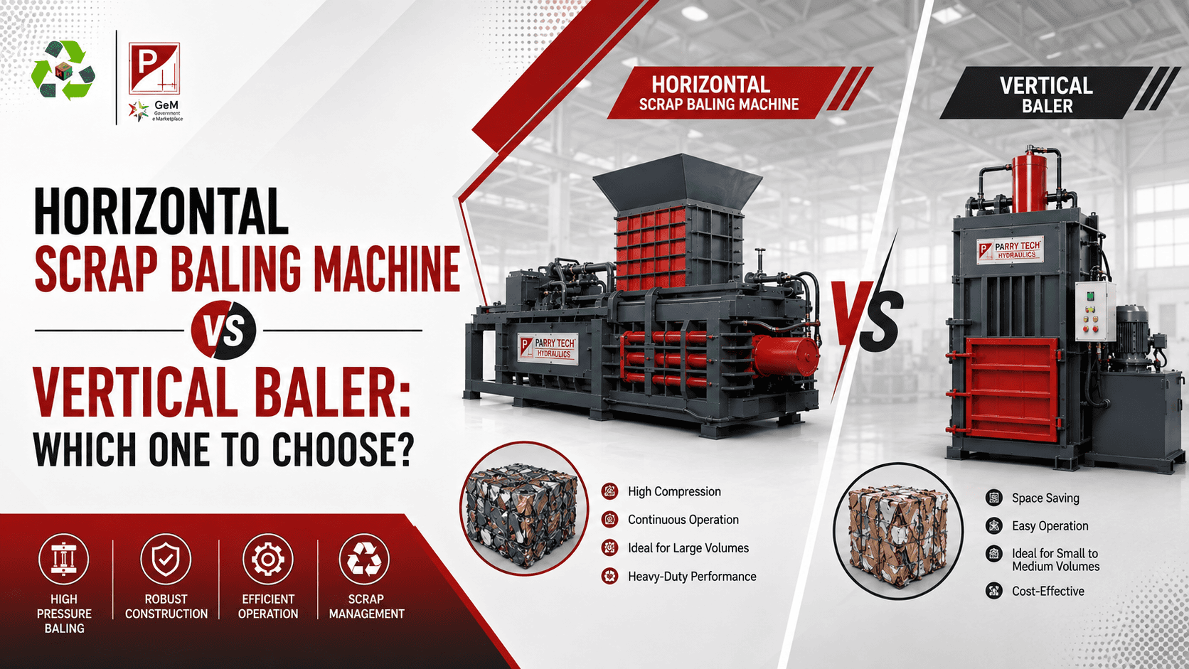 Best Horizontal Scrap Baling Machine in Delhi