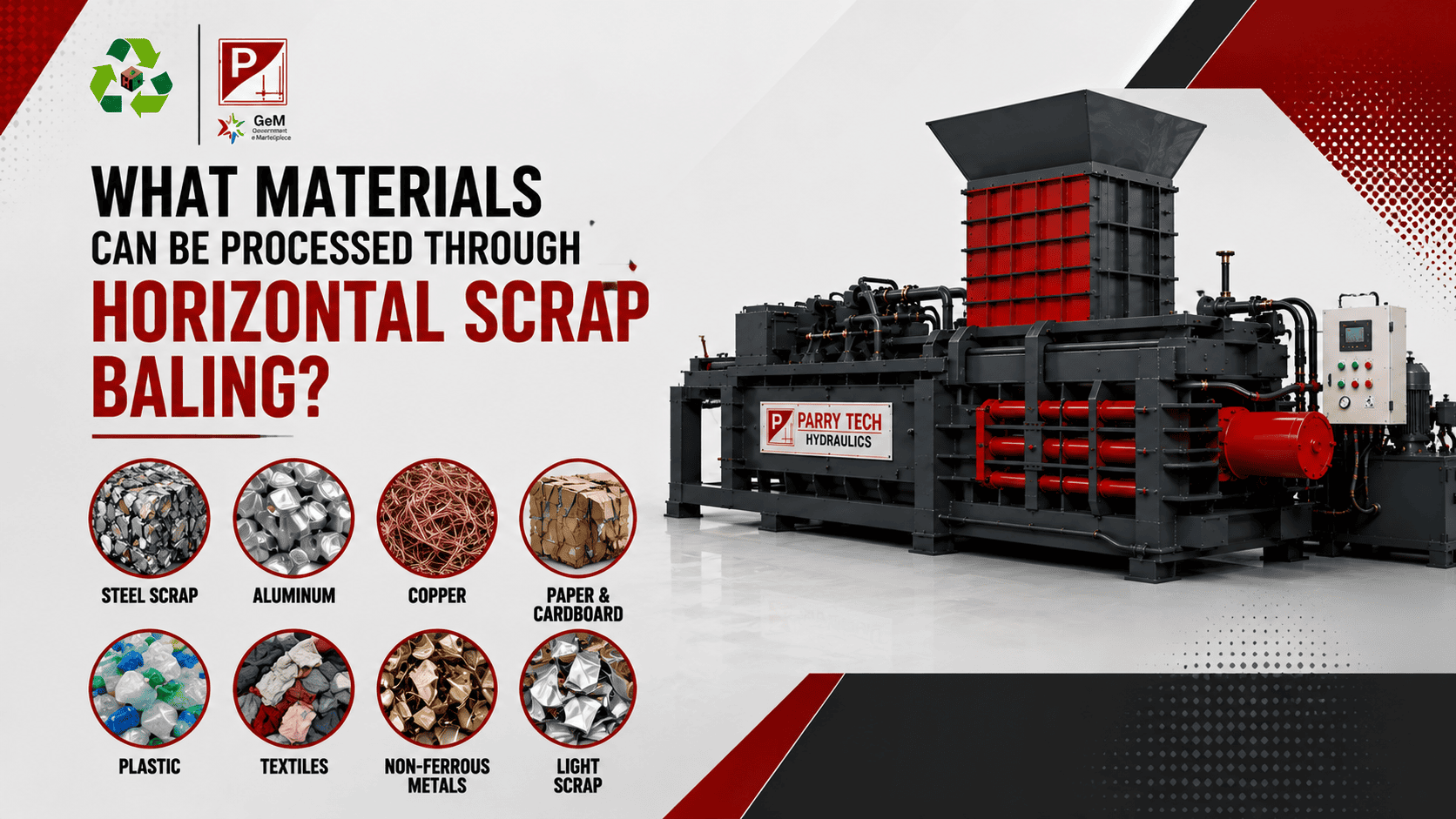 Horizontal Scrap Baling Machine in Delhi