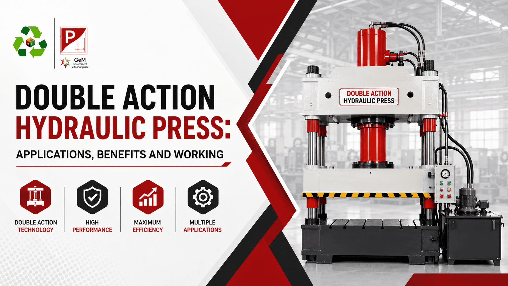 Double Action Hydraulic Press in Delhi